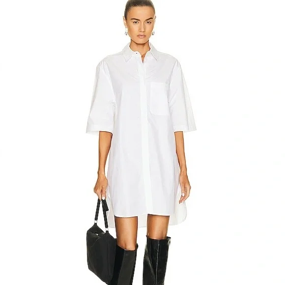 Loulou Studio Short Sleeve Shirt Dress - Picture 2 of 6